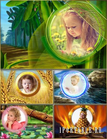 Рамки для фотошопа детские - Маленькая сказка