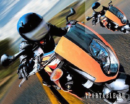 Фотошаблон adobe photoshop - Скоростной мотцикл
