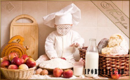 Мальчикам детский шаблон - Маленький кулинар