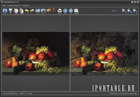 FotoSketcher 2.75 Portable + учебник - преобразование цифрового фото в произведение искусства