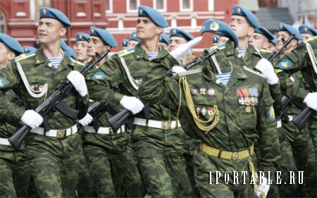  Шаблон для мужчин - Военный парад 