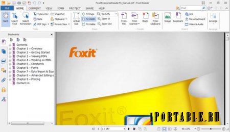 Foxit PDF Reader 6.1.4.0217 Rus Portable - работа с документами PDF