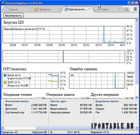 System Explorer 4.7.0.5133 Portable - расширенное управление запущенными задачами, процессами