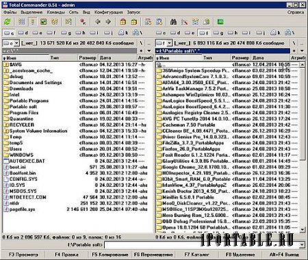Total Commander 8.51 PortableAppZ - популярный файловый менеджер