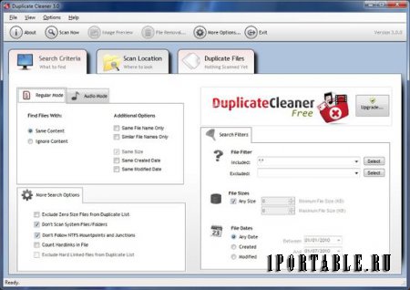 Duplicate Cleaner Free 3.2.4 Eng Portable - поиск и удаление дубликатов