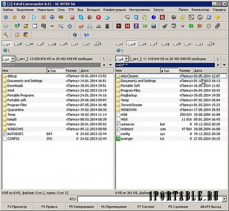 Total Commander 8.51 ExtremePack 2014 4 Portable (x86/x64) - файловый менеджер все в одном