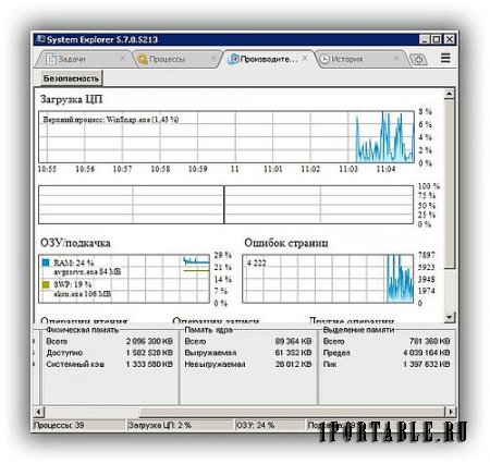 System Explorer 5.7.0.5213 PortableApps - расширенное управление запущенными задачами, процессами