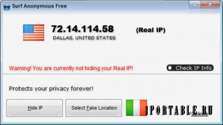 Surf Anonymous Free 2.3.9.6 Portable - скрываем свой IP-адрес