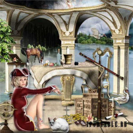 Приключенческий скрап-комплект - Королевство пиратов и принцесс 