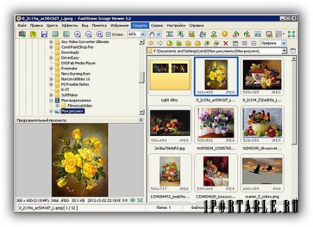 FastStone Image Viewer 5.2 Corporate Portable - Многофункциональный браузер изображений, конвертер и редактор