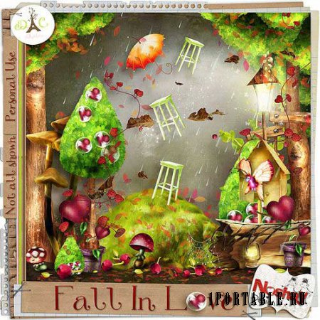 Осенний скрап-комплект - Fall in love 