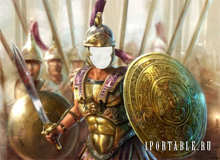  PSD шаблон для мужчин - Римский воин 