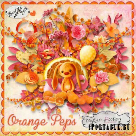 Осенний скрап-комплект - Orange peps 