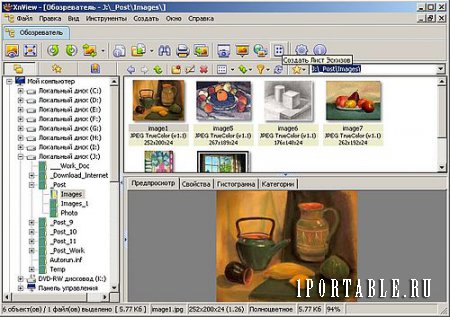 XnView 2.25 Extended Portable - продвинутый графический редактор, медиа-браузер и конвертер