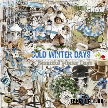 Зимний скрап-комплект - Холодные зимние дни 