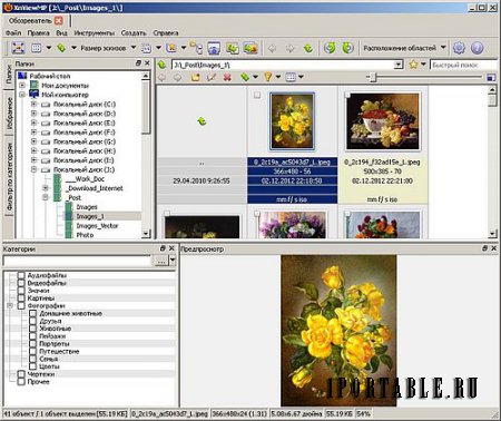 XnViewMP 0.70 Portable (x86) - продвинутый медиа-браузер, просмотрщик изображений, конвертор и каталогизатор