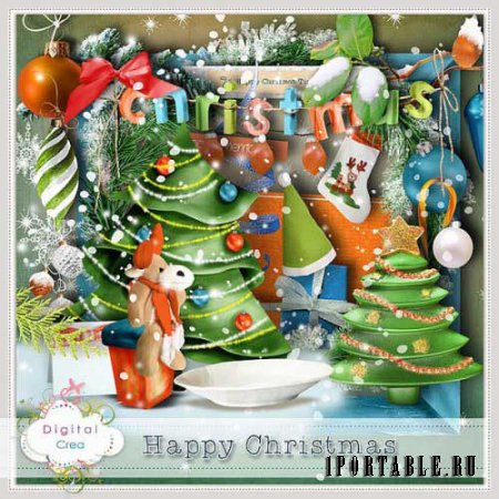 Новогодний скрап-комплект - Happy Christmas 