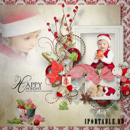Новогодний скрап-комплект - Very Merry 