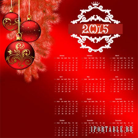 Календарь на 2015 год – Узоры зимы