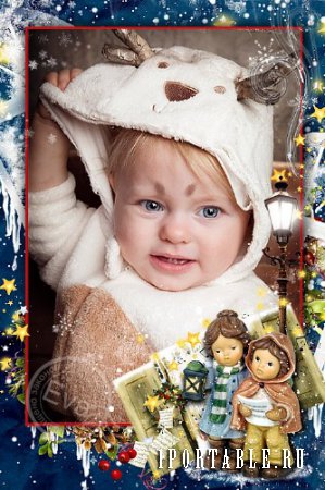  Детская рамка для фото - Рождественская песенка