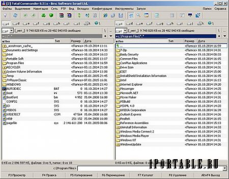 Total Commander 8.51a LitePack 2014.12 Portable - популярный файловый менеджер 