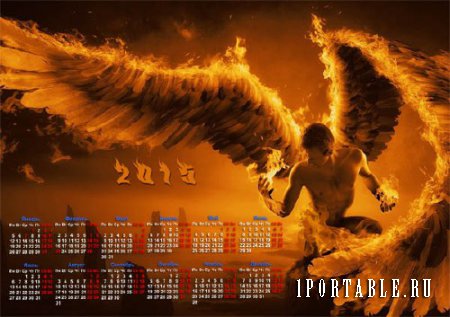  Календарь на 2015 год - Ангел и пламя 