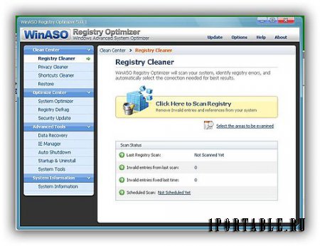 WinASO Registry Optimizer 5.0.1 En Portable - очистка системного реестра