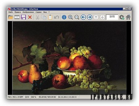 IrfanView 4.38 Full Portable by PortableWares - графический редактор для обработки изображений