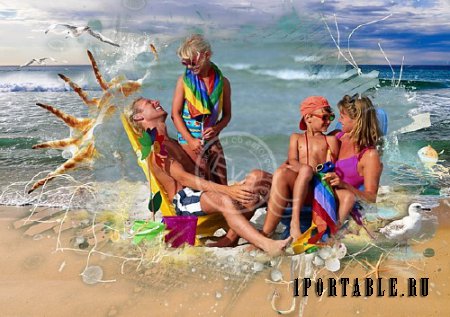  Рамка для фотографий - Райский отдых на пляже