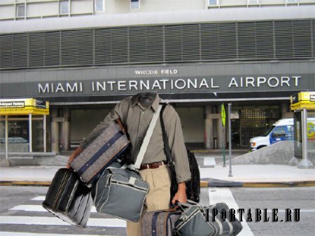  PSD шаблон для мужчин - Приехал в Майами 