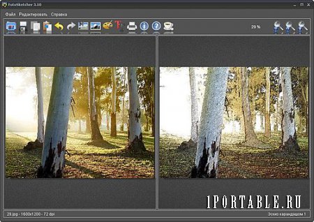 FotoSketcher 3.10 Portable + учебник - преобразование цифрового фото в произведение искусства