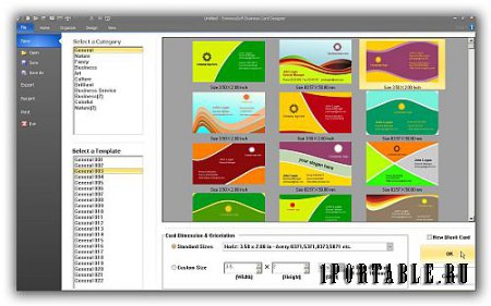 Business Card Designer 5.04 En Portable by PortableApps –  Дизайн визитной карточки (создание и печать визиток)