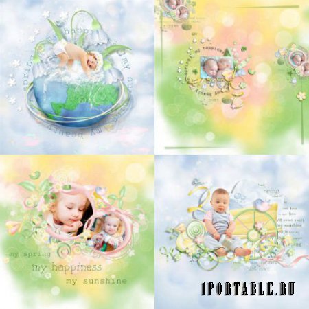 Цветочный скрап-комплект - Spring Swirl 