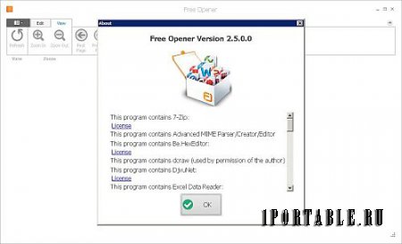 Free Opener 2.5.0.0 En Portable - универсальный просмотрщик файлов