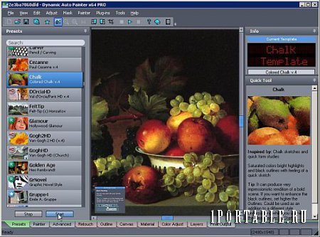 Dynamic Auto-Painter Pro 4.2.0.1 En Portable x86 - преобразование цифровых изображений в произведения искусства 