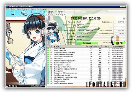 CrystalDiskInfo 6.6.1 Full Shizuku Edition Portable - мониторинг и прогнозирование отказа жесткого диска 
