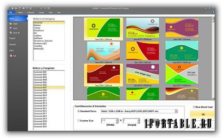 Business Card Designer 5.08 Rus Portable by SaNet.me –  Дизайн визитной карточки (создание и печать визиток)