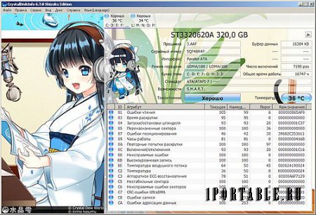 CrystalDiskInfo 6.7.0 Full Shizuku Edition Portable - мониторинг и прогнозирование отказа жесткого диска