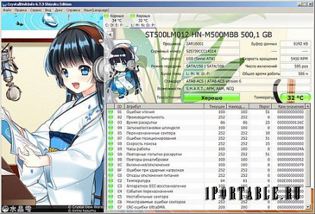 CrystalDiskInfo 6.7.3 Full Shizuku Edition Portable - мониторинг и прогнозирование отказа жесткого диска