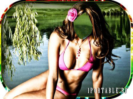 Photoshop - В розовом купальнике