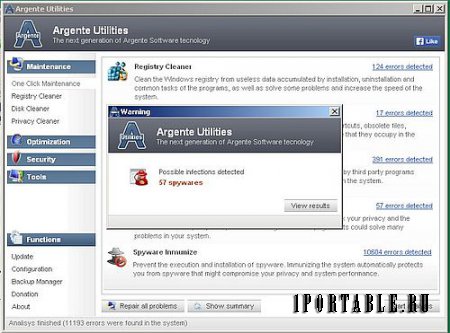 Argente Utilities 1.0.7.0 Final En Portable - оптимизации и ускорение работы компьютера