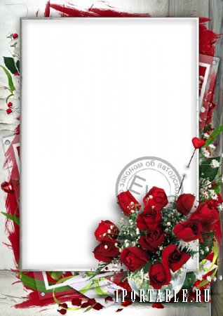  Рамочка для фото - Шикарные розы