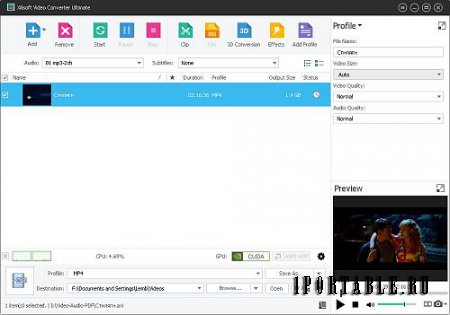 Xilisoft Video Converter Ultimate 7.8.14 En Portable by Baltagy - конвертация видео/аудио файлов
