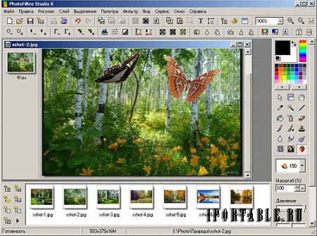 PhotoFiltre Studio X 10.10.1 Repack Portable by Spirit Summer - графический редактор с расширенными возможностями