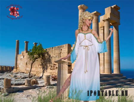 Шаблон  женский – Под небом Греции