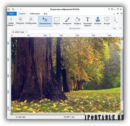 PicPick 4.1.4 Portable - захват и обработка снимков с экрана монитора