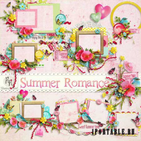 Цветочный скрап-набор - Романтика лета