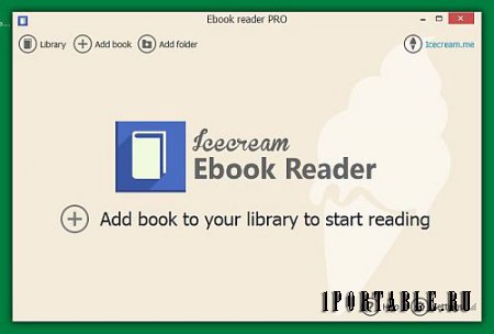 Icecream Ebook Reader Pro 4.31 Portable (PortableApps) - инструмент для выбора нужной книги и быстрого перехода к нужному материалу