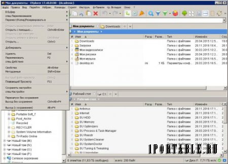 XYplorer 17.40.0100 (Academic) Portable (PortableAppZ) - настраиваемый файловый менеджер