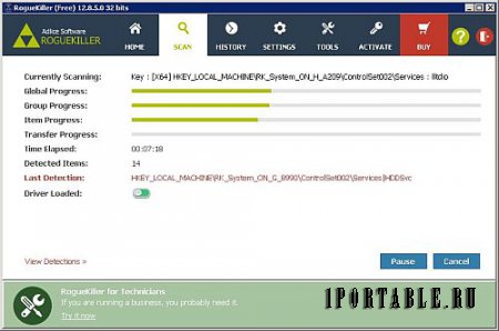 RogueKiller Anti-Malware 12.8.5.0 En Portable - удаление сложных вирусных угроз
